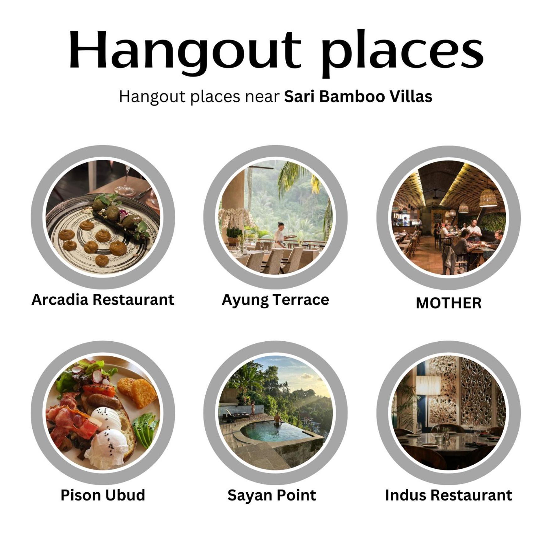 Sari Bamboo Villas Ubud Extérieur photo