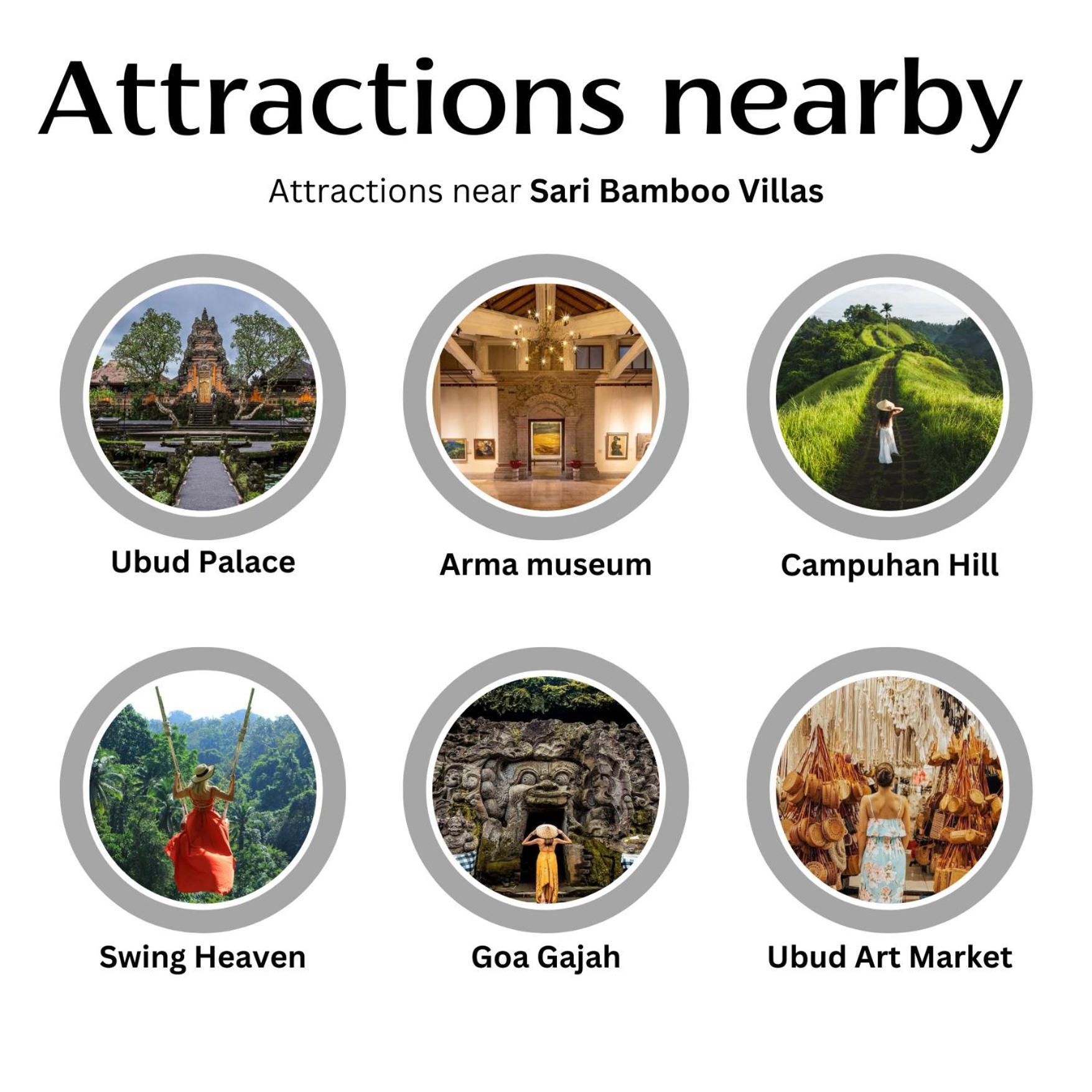 Sari Bamboo Villas Ubud Extérieur photo